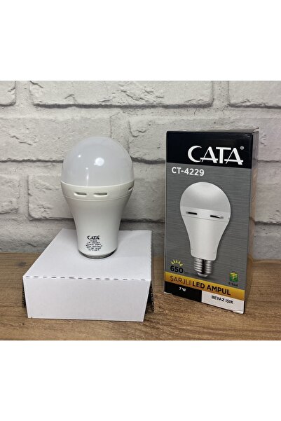 Moor Garden Cata Ct-4229 7w Şarjlı Led Ampul Beyaz