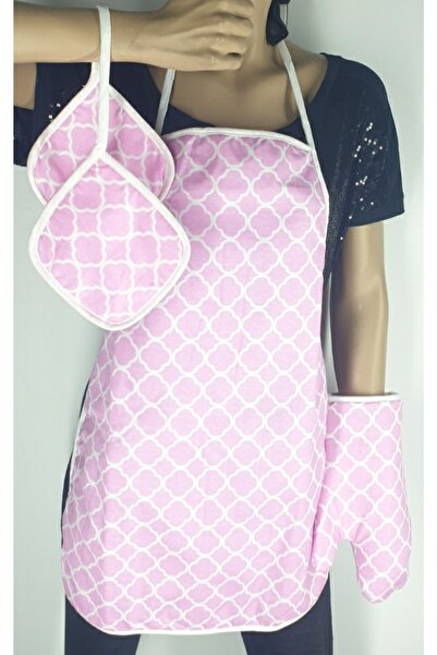 meditroia 3 Parça Mutfak Seti Su Geçirmez Önlük Isı Geçirmez Eldiven Ve Tutaç...