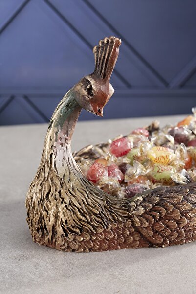 Seniste Tavus Kuşu Lüx Şekerlik Renkli Polyester Tk00344