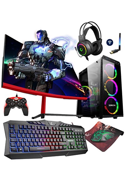 Zeiron Rsx60 Ryzen 5 5600x 16gb 512gb M.2 Ssd+1tb Hdd Gtx1650 24" 144hz Oyunc...