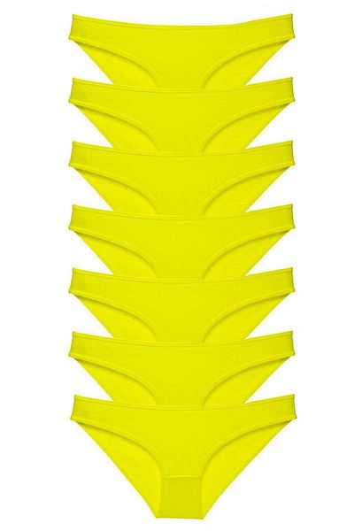 Royaleks 7 Pieces Lycra Women's Panties Yellow