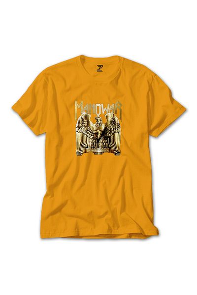 Z zepplin Κίτρινο T-shirt Manowar Battle Hymns Mmxi