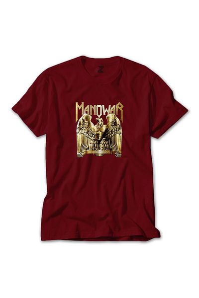 Z zepplin Κόκκινο T-shirt Manowar Battle Hymns Mmxi