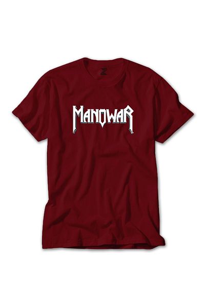 Z zepplin Tricou roșu Manowar Logo Classic 2