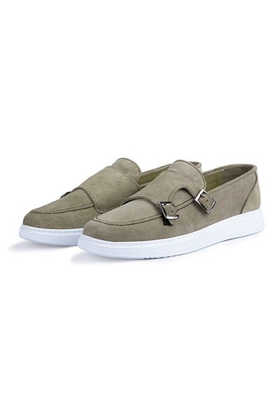 Ducavelli Luftige Echtleder-Wildleder-Herren-Freizeitschuhe, Wildleder-Loafer-Schuhe, Sommerschuhe in Sandbeige