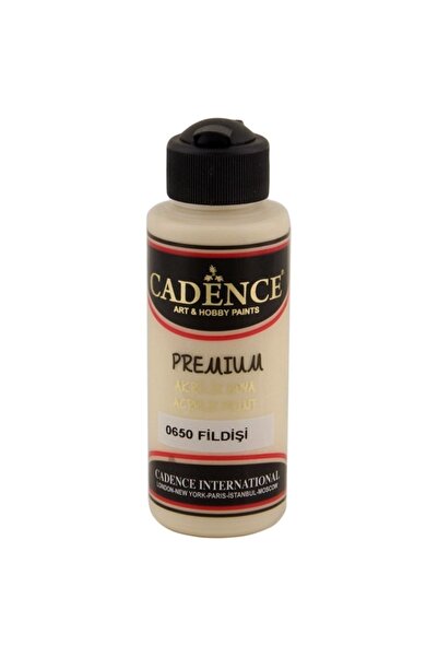 Cadence Premium Akrilik Boya 0650 Fildişi Rengi 120ml