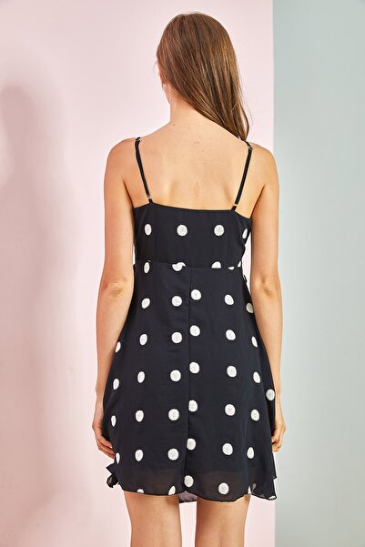 Bianco Lucci Dámské šaty s puntíkovaným vzorem