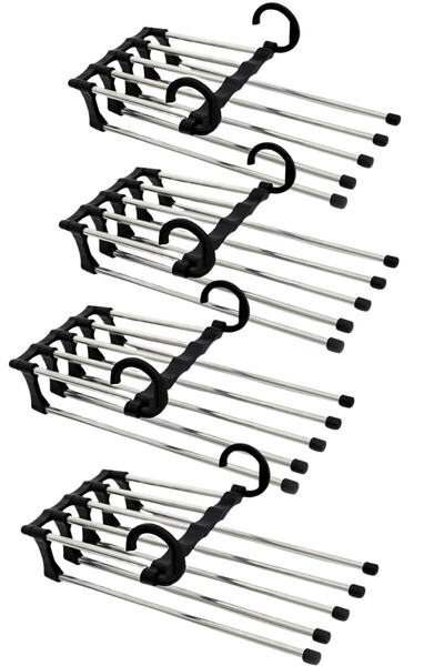 Özasya AVM 4 Adet Hareketli Dolap Içi Pantolon Kravat Şal Düzenleyici Katmanl...