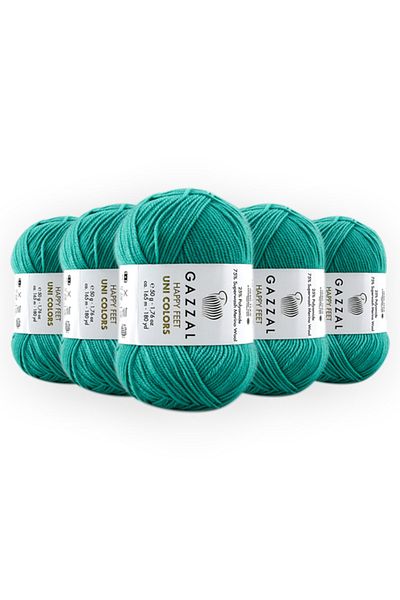 Gazzal Happy Feet Unicorn 50 gr 5 Συσκευασία 75% Μαλλί Μικτό Πλεκτό Χέρι Κλωστή Taka Yarn (3564 HPPYF)