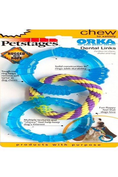 PetStages Orka Triple Links Triple Ring Dog Toy