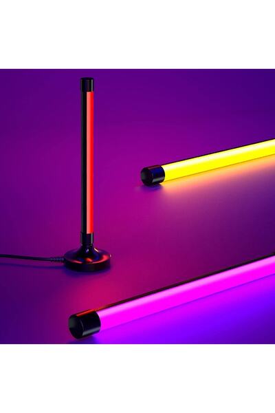 UpWay Dolgu Led Işık Usb 16 Renk Kumandalı 40 Cm Rgb Aydınlatma Gece Lambası