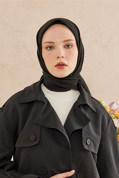 BURDEN IPEK Cotton Scarf Black