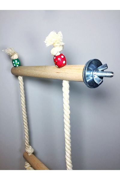 Ciko Kafes Double Sided Cage Perch with Rope