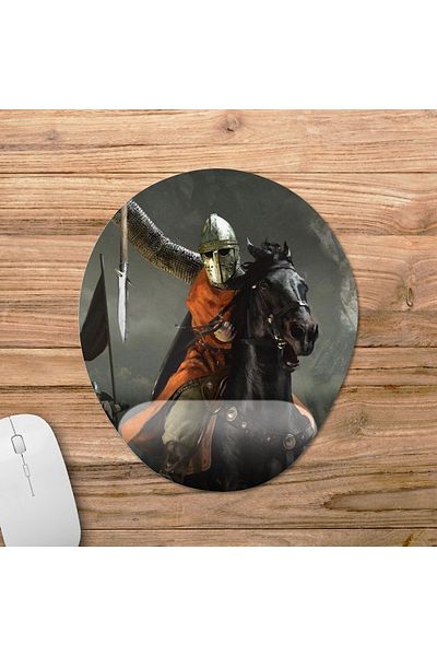 Pixxa Mount & Blade Ii: نموذج لوحة ماوس دعم المعصم Bannerlord - 1 بيضاوي