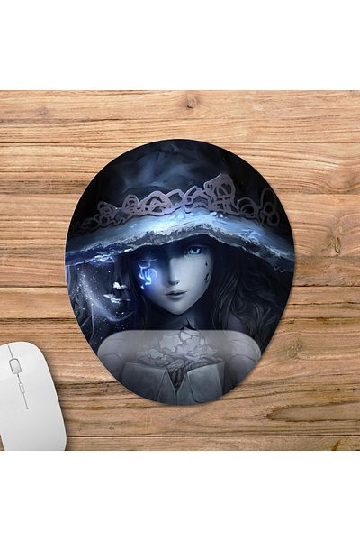 Pixxa موديل لوحة ماوس مع مسند للمعصم بحلقة يد - 5 بيضاوي