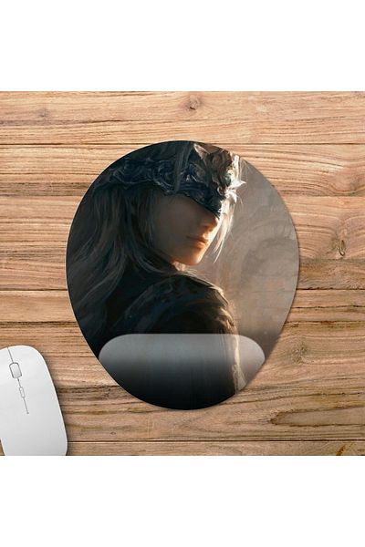 Pixxa نموذج لوحة الماوس الداعمة للمعصم Dark Souls - 5 بيضاوي