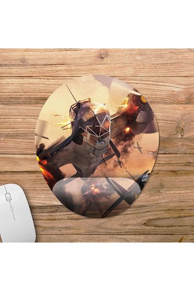 Pixxa موديل لوحة ماوس لدعم المعصم من War Thunder - 5 بيضاوي