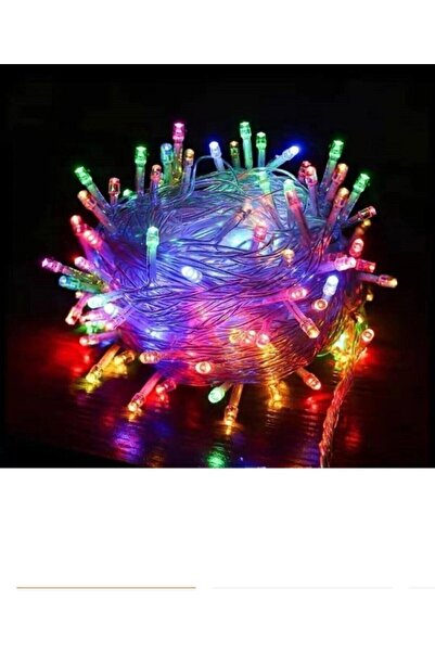 Geltoptan Yılbaşı Ağacı Işığı 100 Ledli Fişli Led Dekor Lambası 10m Rgb