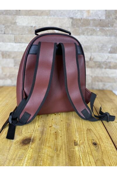 Bohemian Vegan Burgundy Backpack