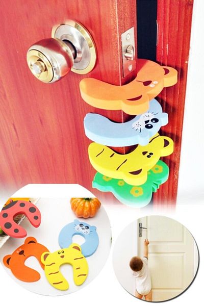 CMT Children's Illustrated Protective Door Stopper Anti-Crash Set of 4