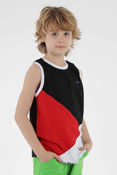 Slazenger Pankaja Boy's Undershirt Black / White