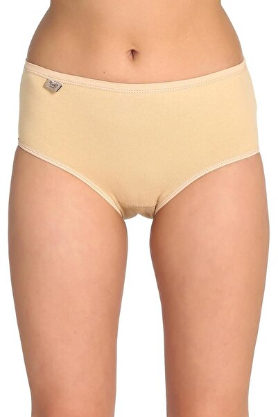 Tutku 6 Pieces Women's High Waist Bato Thin Rubber Panties Skin