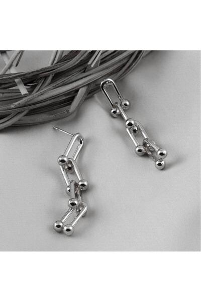 X-Lady Accessories Şık Kadın Silver Kaplama Toplu Kalın Zincir Tiffany Blanca...