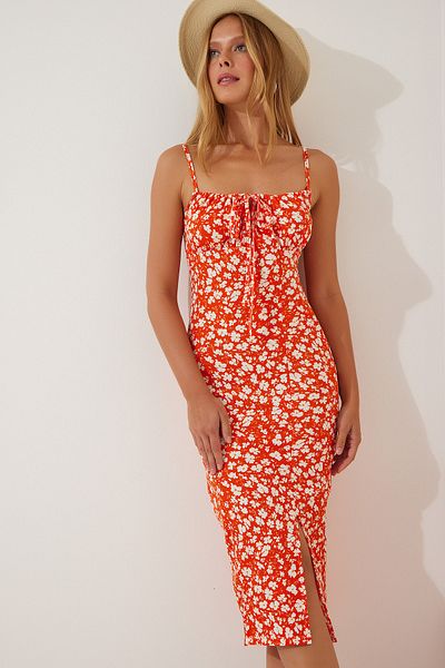 Happiness İstanbul Dress - Orange - Bodycon