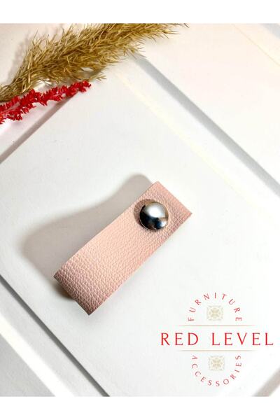Red Level Sertar dulap de bucătărie din piele roz, modernă, de lux - model de mâner