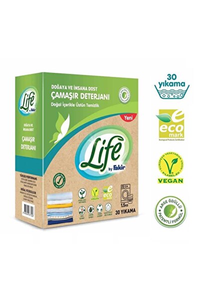 Fakir Life Doğal Toz Çamaşır Deterjanı 1,5 Kg (30 Yıkama)