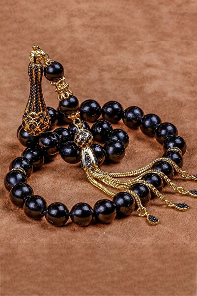 TESBİHCİBABA Özel Tasarım Erzurum Oltu Taşı Tesbih Tb8756