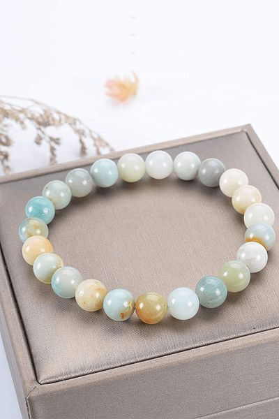 Tesbih Atölyesi Certified Aaa Quality Natural Amazonite Stone Bracelet