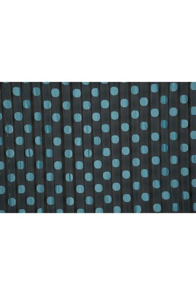 AKÇA TEKSTİL Polka Dot Double Color Lilac Rope Curtain Ready Made Buttons Sewn Rope Curtain 300*270 Cm