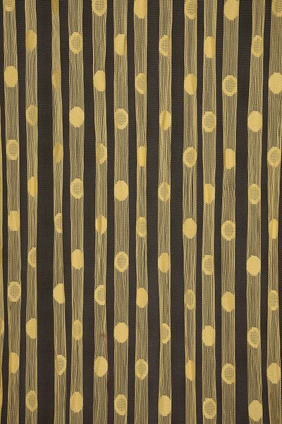 AKÇA TEKSTİL Small Polka Dot Model Chick Yellow Color Ready Rope Curtain 300*270 Cm