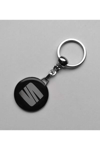Modül Drop Printed Black Seat Logo Keychain Chrome Plated High Quality