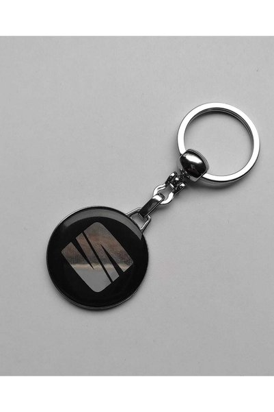 Modül Drop Printed Black Seat Logo Keychain Chrome Plated High Quality