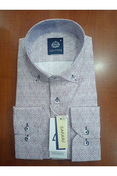 ADVANTE Cămașă pentru bărbați Güncüoğlu 100% bumbac cu mânecă lungă, slim fit