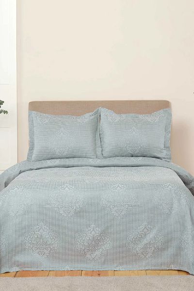 Karaca Home Amelie Petrol Double Bedspread Set