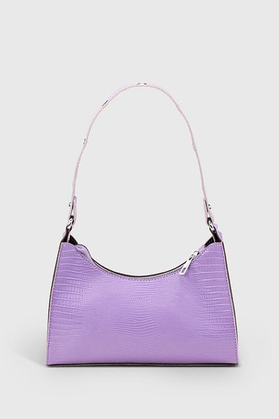 Housebags Geantă de damă Lizard Lilac Baguette 195