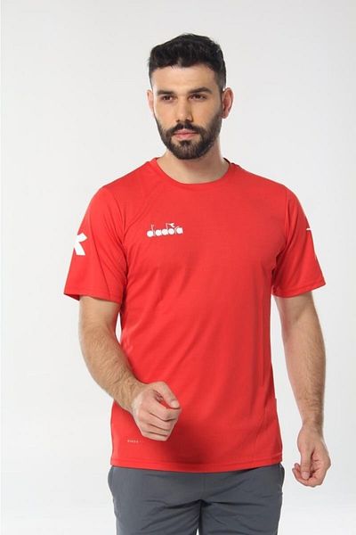 Diadora Ανδρικό κόκκινο μπλουζάκι Nacce - 16tsr05