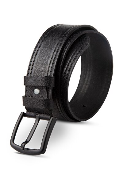 Goay Sport 4 Cm Erkek Siyah Deri Kemer (7024)