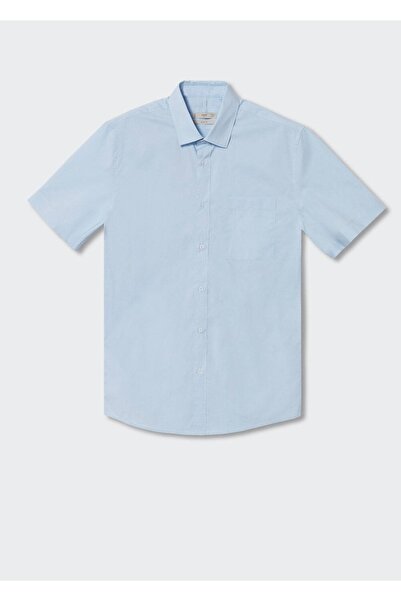 MANGO Man Kısa Kollu Koton Gömlek