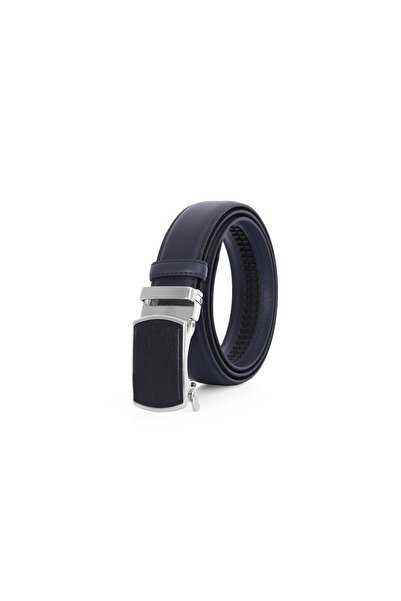 PRS Belt Automatic Buckle Belt 3.5 Cm Ratchet Belt For Men - Black Leather Pa...