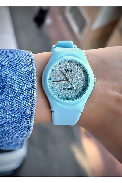 Q&Q Unisex Wristwatch Silicone Cord Waterproof Teenager Watch Sports Model