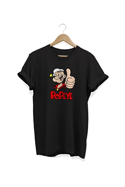 WİDİ Osnovni pirinač Štampano crni T-shirt