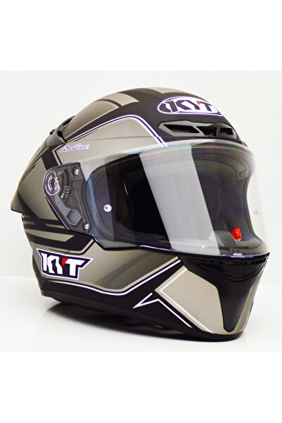 KYT Tt-course Tourist Matt Cool Grey Motorcu Kaskı