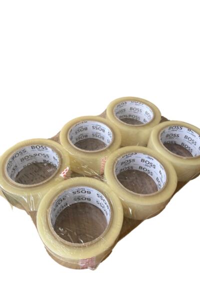 BolişAmbalaj 6 Adet 45 Mm X 100 Mt Şeffaf Koli Bandı Süper Kalite Koli Bantı ...