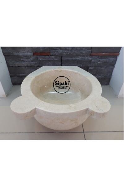 SİPAHİMARBLE Bej Mermer Düz Kurna