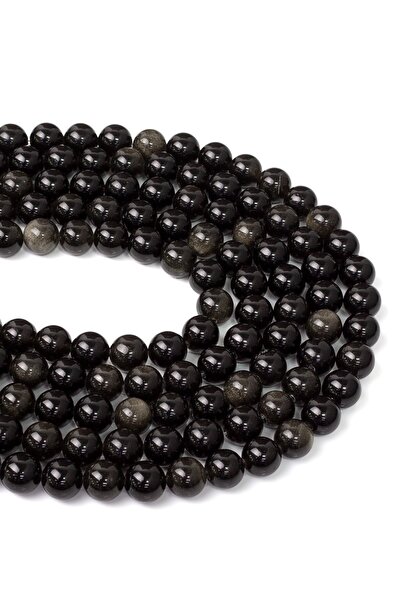 Dünya Doğal Taş 8 мм обсидианов камък серия - Dz3521
