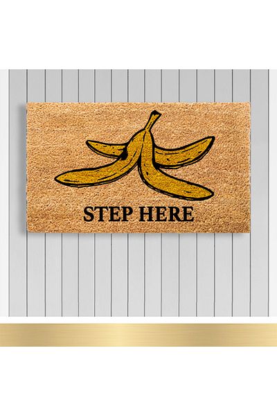 Paspashello , Design Koko Door Mat / PVC Base / Model; Step Here